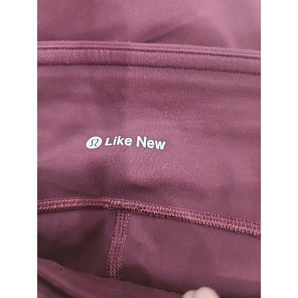 Lululemon Leggings Speed Up Tight Dark Adobe/Maroon Full On Luxtreme Women's 4 - Picture 8 of 8